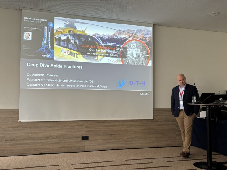 Arthrex Lunch Symposium – „Deep Dive Ankle Fractures“ beim Herbstkongress der Österreichischen Gesellschaft für Unfallchirurgie
